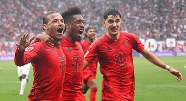 Sane ghi bàn giúp Bayern vươn lên dẫn trước 3-2.