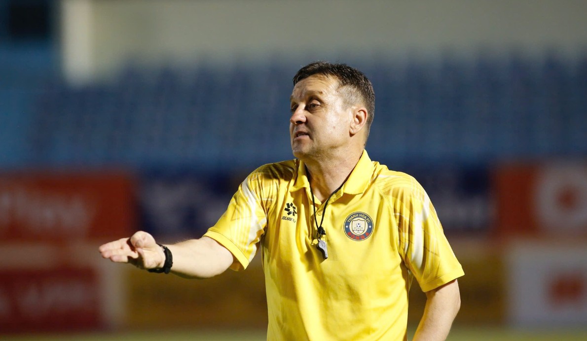 HLV Tomislav Steinbruckner nhận thất bại cùng Thanh Hóa. Ảnh: Thanh Hóa FC.