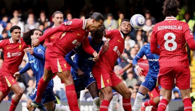 Van Dijk ghi bàn thắng duy nhất cho Liverpool.