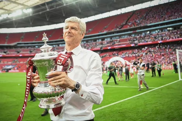 Arsenal vô địch FA Cup 7 lần dưới thời Wenger.