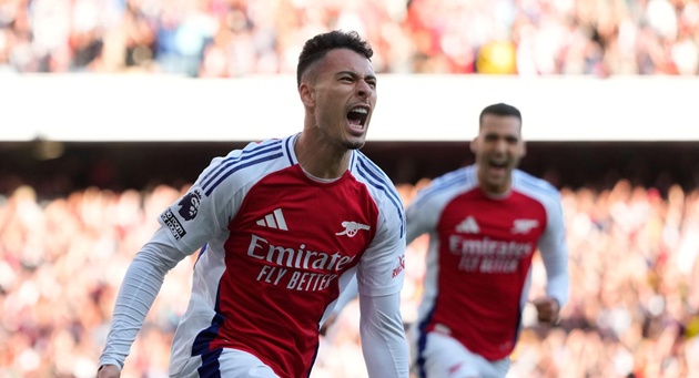 Martinelli thường được xếp đá cánh trái tại Arsenal