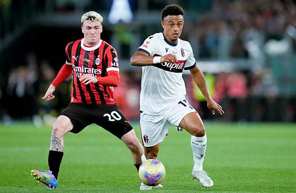 AC Milan để thua Bologna với tỷ số tối thiểu 0-1.
