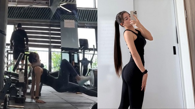 Vợ Đặng Văn Lâm lấy lại vóc dáng chuẩn chỉ sau 3 tháng sinh con