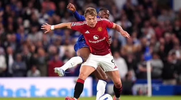 Hojlund gây thất vọng lớn trong trận thua 0-1 của Man United