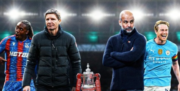 Man City đụng độ Palace ở CK FA Cup.